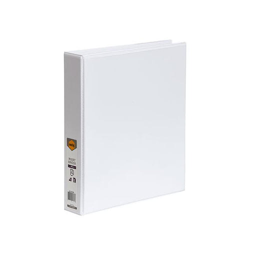 Marbig clearview insert binder a4 38mm 2d white-Marston Moor
