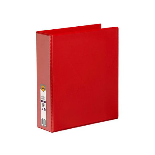 Marbig clearview insert binder a4 50mm 2d red-Marston Moor