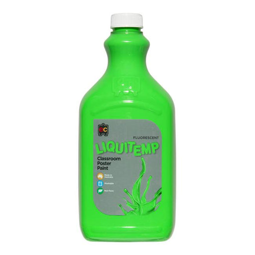 Liquitemp Fluorescent Poster Paint 2L Green-Marston Moor