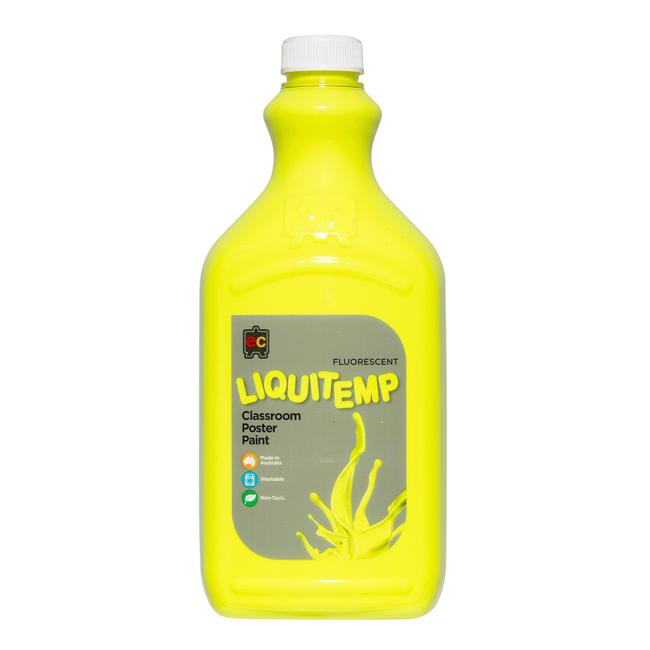 Liquitemp Fluorescent Poster Paint 2l Yellow-Marston Moor