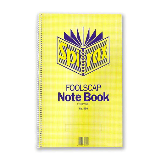 Spirax 594 notebook foolscap 322x200mm 120 page s/-Marston Moor