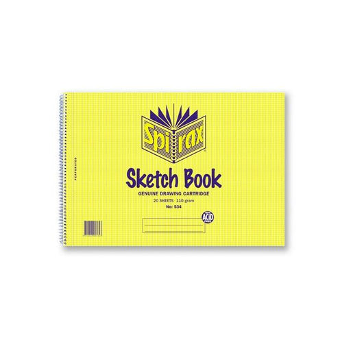 Spirax 534 sketch book a4 212x297mm 20 leaf/40 page-Marston Moor