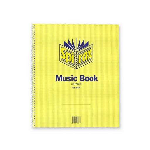 Spirax 567 music book 297x248mm 15 leaf/ 30 page-Marston Moor