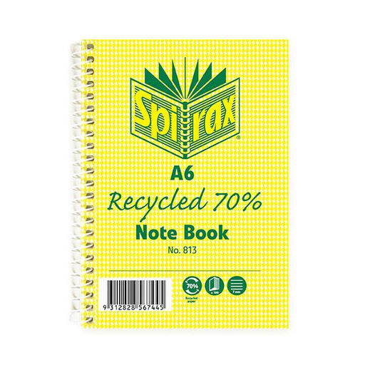 Spirax 813 recycled notebook a6 100 page-Marston Moor