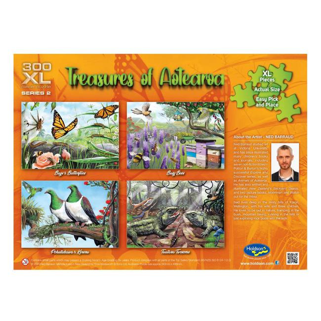 Holdson Puzzle - Set of Four Treasures of Aotearoa S2, 96pc Frame Tray Series