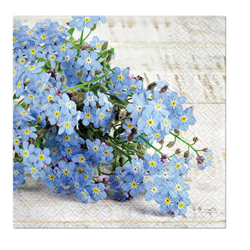 Paw Lunch Napkins 33cm Forget Me Not-Marston Moor