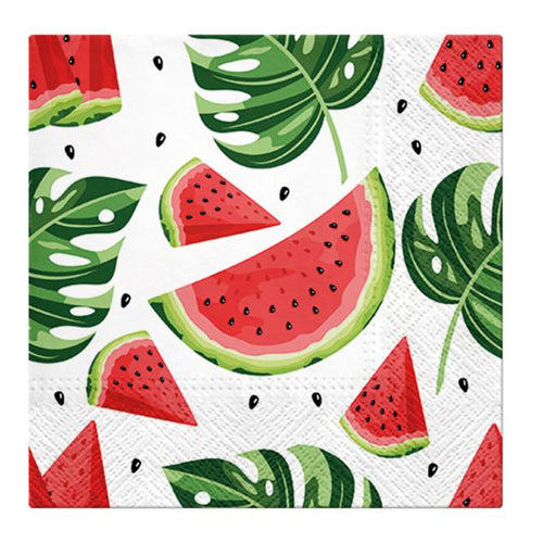 Paw Lunch Napkins 33cm Tasty Watermelons-Marston Moor