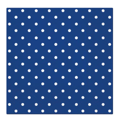 Paw Lunch Napkin 33cm Dots Blue-Marston Moor