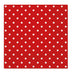 Paw Lunch Napkins 33cm Dots Red-Marston Moor