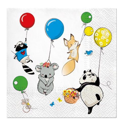 Paw Lunch Napkins 33cm Animals Party-Marston Moor