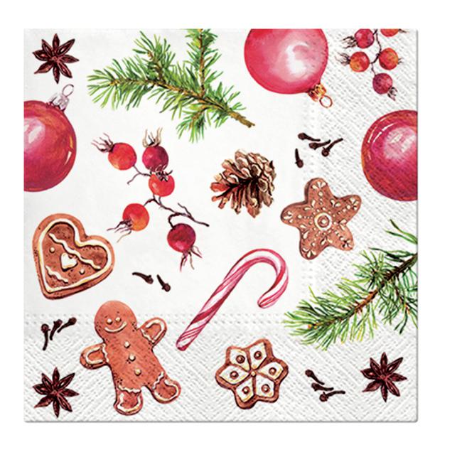 Paw Lunch Napkins 33cm Homemade Sweets-Marston Moor