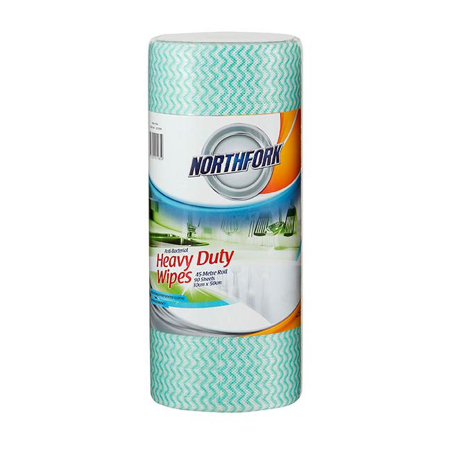 Northfork heavy duty antibacterial perforated wipe 45m 90 sheets-Marston Moor