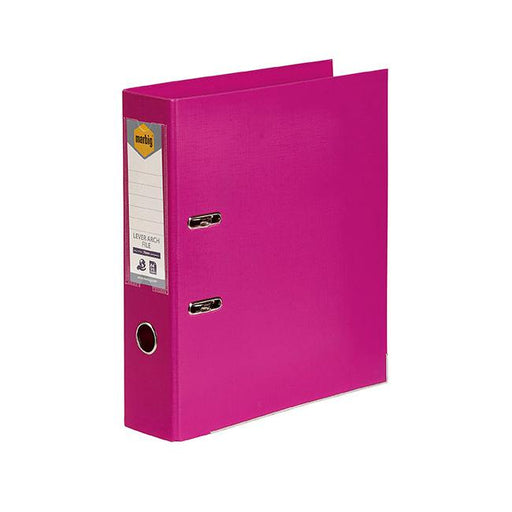 Marbig lever arch file a4 pe pink-Marston Moor