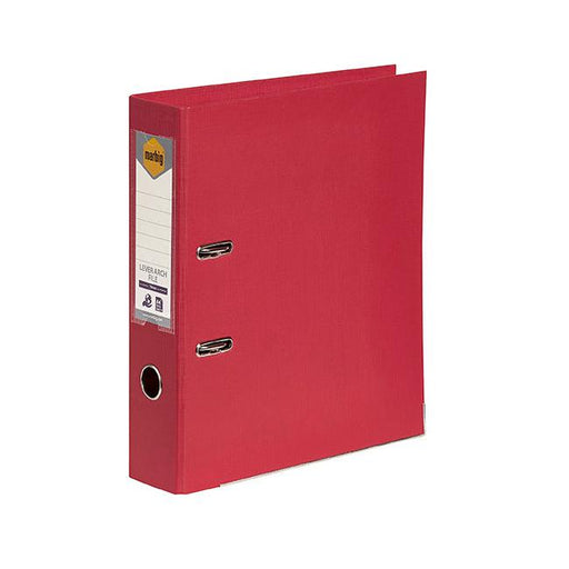 Marbig lever arch file a4 pe deep red-Marston Moor