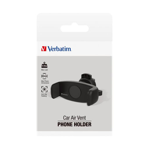 Verbatim Essentials Phone Mount Air Vent Black-Marston Moor