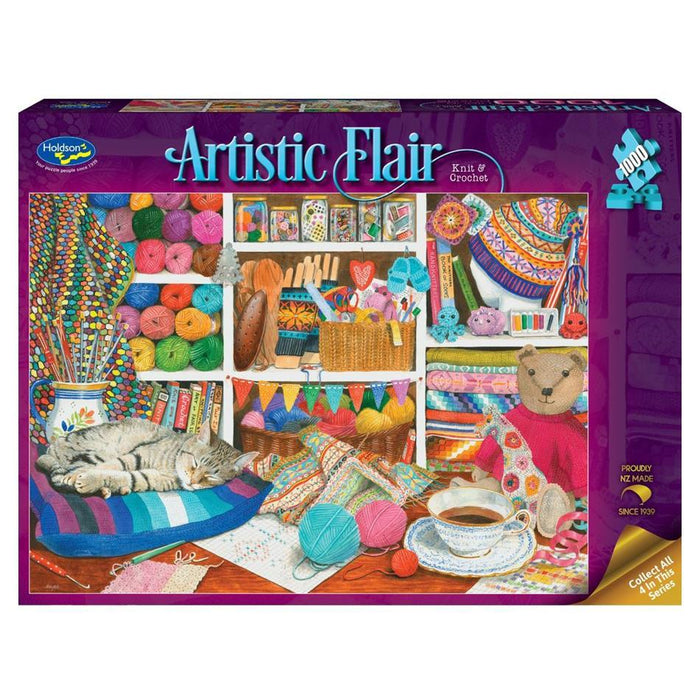 Holdson Puzzle - Artistic Flair, 1000pc (Knit & Crochet) 77505