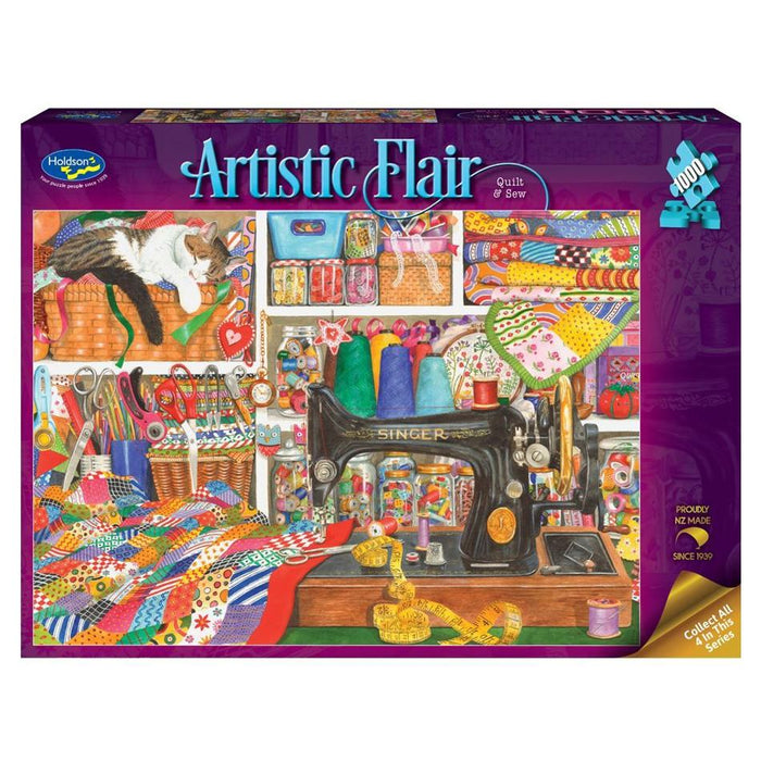 Holdson Puzzle - Artistic Flair, 1000pc (Quilt & Sew) 77506