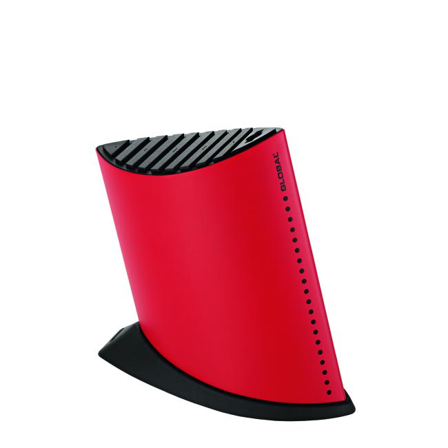 Global Ship Shape Knife Block, Red