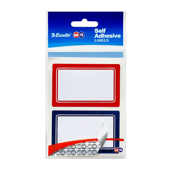Quikstik labels hangsell rectangle 48x75mm border 12 labels-Marston Moor