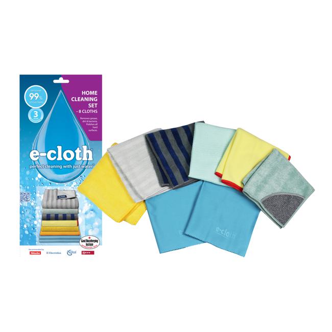 E-Cloth Home Cleaning Set Of 8-HCLS