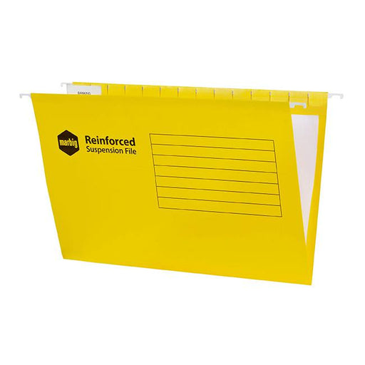 Marbig reinforced suspension file complete yellow bx25-Marston Moor