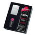 Zippo #205 Satin Chrome Lighter with Fluid and Flints - Marston Moor