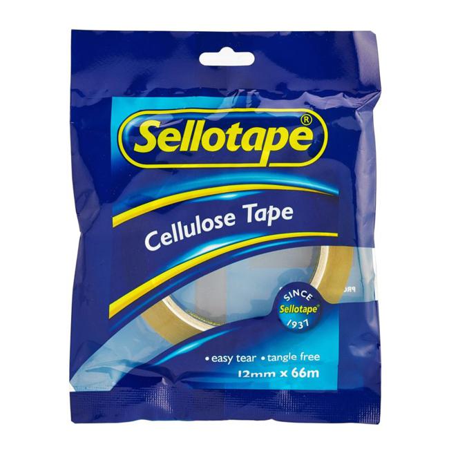 Sellotape 1105 Cellulose Tape 12mmx66m-Marston Moor