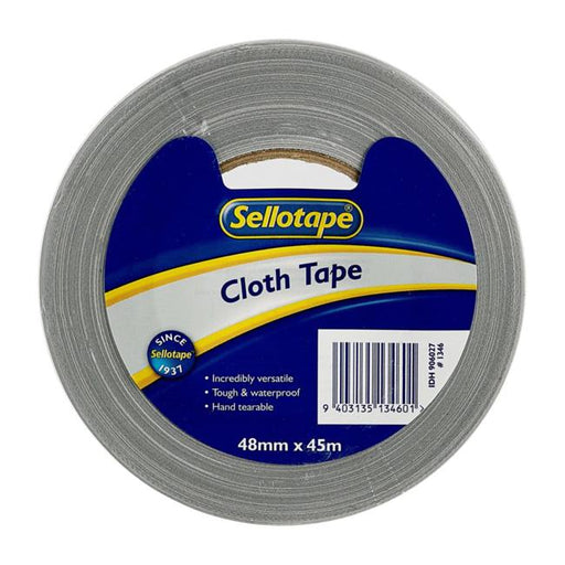 Sellotape 1346 Cloth Tape Silver 48mmx45m-Marston Moor