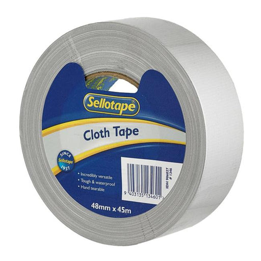 Sellotape 1346 Cloth Tape Silver 48mmx45m-Marston Moor