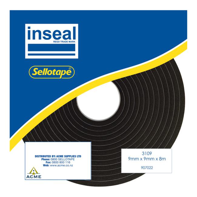 Inseal 3109 PKD 9mmT x9mmW x8m