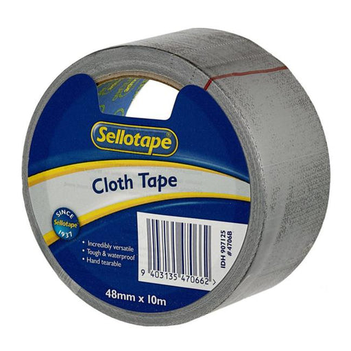 Sellotape 4706 Cloth Tape Black 48mmx10m-Marston Moor