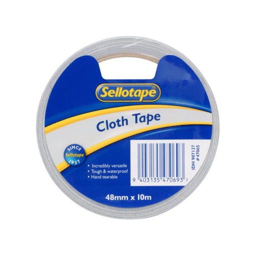 Sellotape 4706 Cloth Tape Silver 48mmx10m-Marston Moor