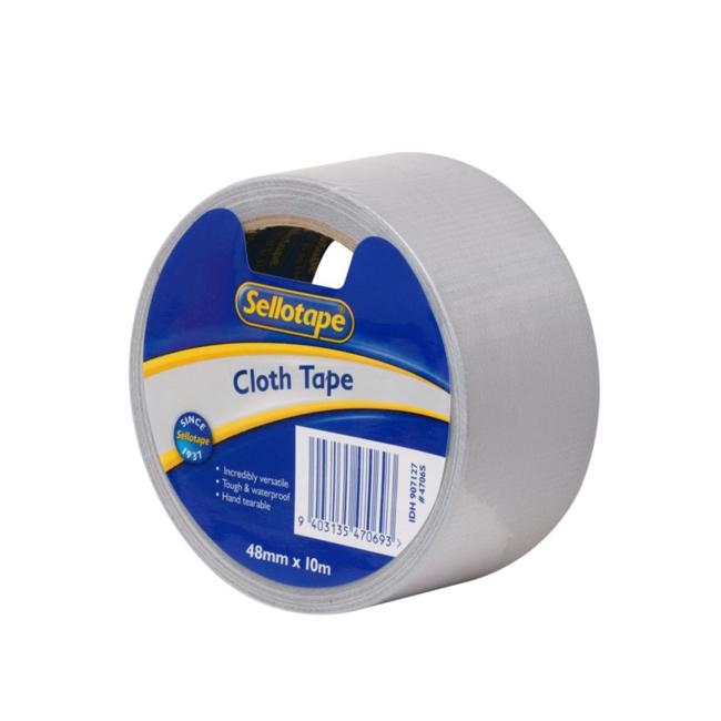 Sellotape 4706 Cloth Tape Silver 48mmx10m-Marston Moor