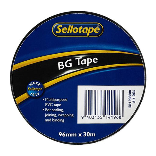 Sellotape 1410 BG Tape Black 96mmx30m-Marston Moor