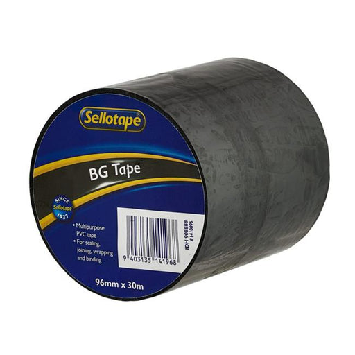 Sellotape 1410 BG Tape Black 96mmx30m-Marston Moor