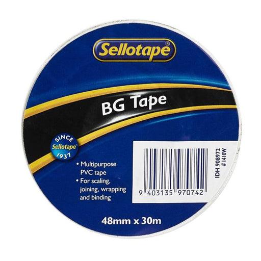 Sellotape 1410W BG Tape White 48mmx30m-Marston Moor