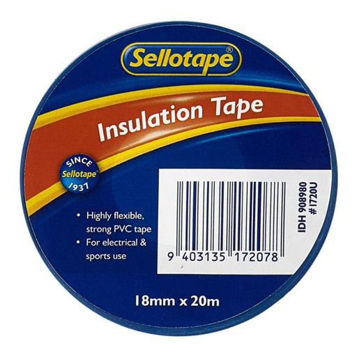 Sellotape 1720U Insulation Blue 18mmx20m-Marston Moor