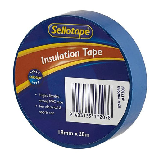 Sellotape 1720U Insulation Blue 18mmx20m-Marston Moor