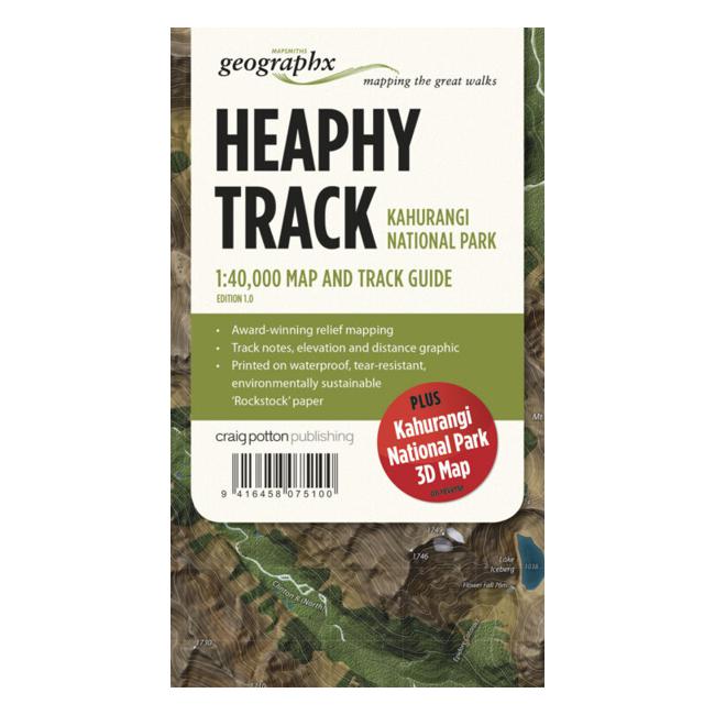 Heaphy Track FOLDED Map - Geographx