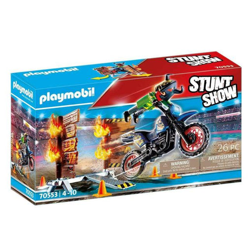Playmobil - Motorcross with Fiery Wall-Marston Moor