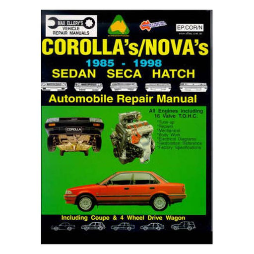 Toyota: Corolla/Nova: 1985-1993 Sedan/Seca/Hatch-Marston Moor