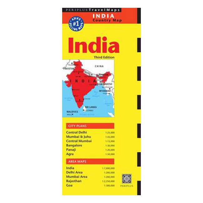 India Travel Map - Periplus Editors