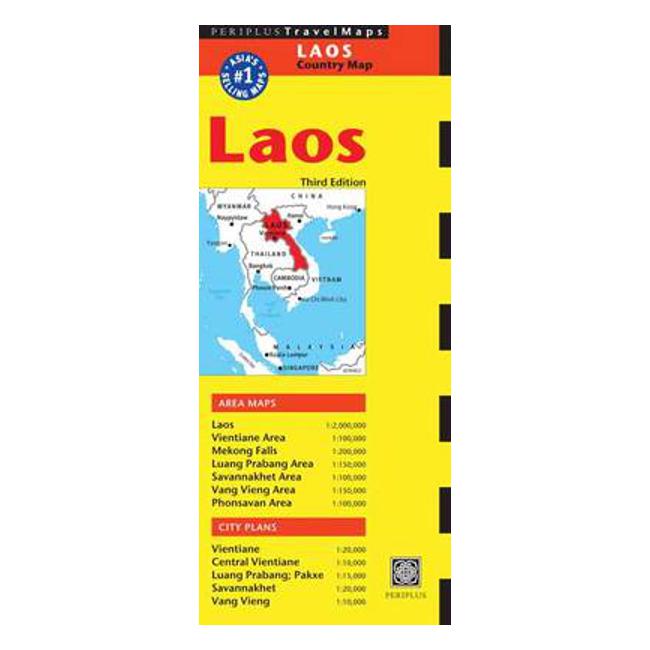 Laos Travel Map-Marston Moor
