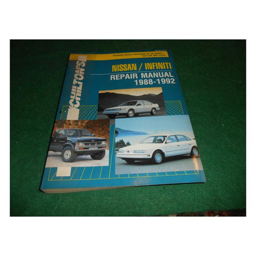 Nissan-Infiniti Repair Manual, 1988-92-Marston Moor