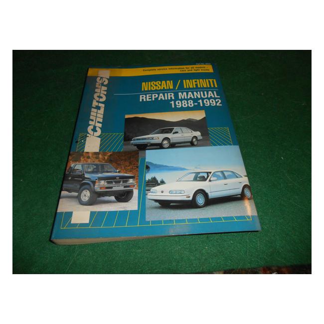 Nissan-Infiniti Repair Manual, 1988-92-Marston Moor
