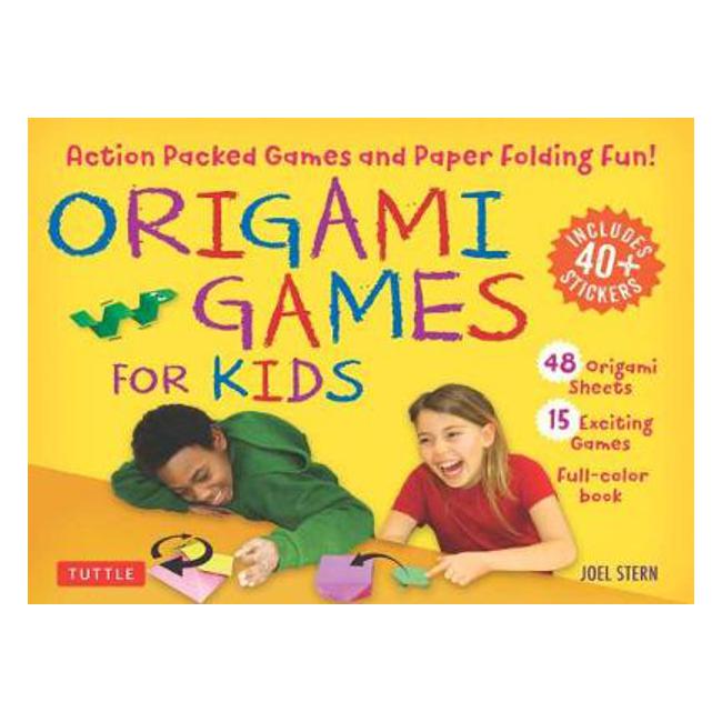 Origami Games for Kids Kit: Action-Packed Games and Paper Folding Fun!: 48 Sheets of Folding Paper + Stickers + Easy-to-Assemble Game Pieces + 15 Exciting Games-Marston Moor