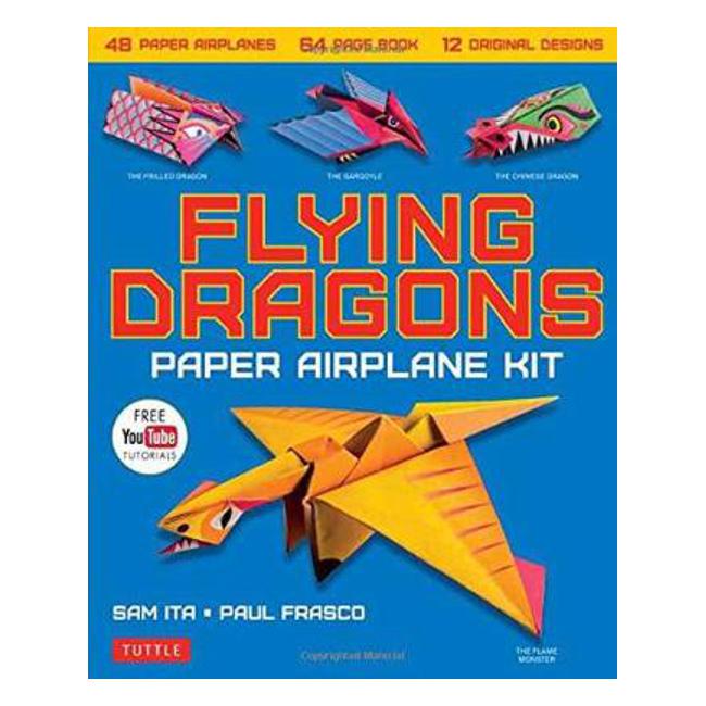 Flying Dragons Paper Airplane Kit - Sam Ita