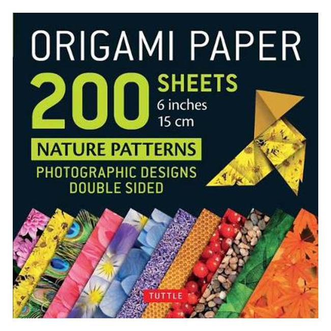 Origami Paper 200 Sheets Nature Patterns 6" (15 CM): Photographic Designs from Nature (12 Designs; 8-Page Booklet)-Marston Moor