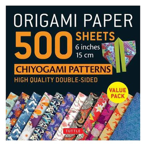 Origami Paper 500 sheets Chiyogami Designs 6 inch 15cm: High-Quality Origami Sheets Printed with 12 Different Designs: Instructions for 8 Projects Included-Marston Moor