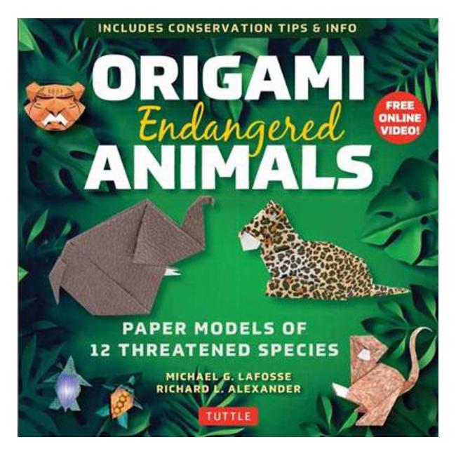 Origami Endangered Animals Kit: Paper Models of Threatened Wildlife-Marston Moor